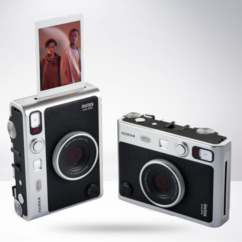 Appareil Photo Hybride Instantané Instax Mini Evo - Rose, écran Tactile 2.7", 10 Objectifs/effets, Imprime Sur Film Mini - 4